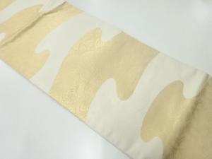 アンティーク　霞に古典柄模様織出し袋帯（材料）